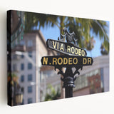 Large canvas print of Beverly Hills scenery in muted earth tones, suitable for kitchen wall art.