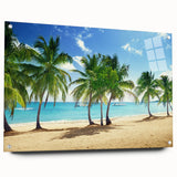 Acrylic print of a Catalina, California landscape in soft pastel shades, suitable for bedroom or dining room decor.