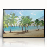 Large abstract wall art depicting Catalina Island, in muted earth tones on a framed acrylic.