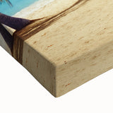 Black and white landscape art painting of Catalina, California on stretched canvas, ideal for bedroom wall art.