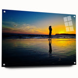 Acrylic print of the Coronado, California scenery in soft pastel colors, suitable for bedroom or dining room decor.