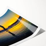 Extra large rolled print featuring line art flowers in black and white, ideal for large living room wall art.