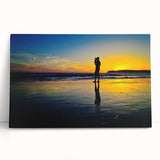 Black and white stretched canvas of Coronado, California scenery, ideal for kitchen wall art.