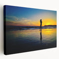 Scenic Coronado, California landscape on stretched canvas in vibrant earth tones, ideal for kitchen wall art.