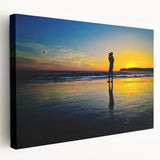 Scenic Coronado, California landscape on stretched canvas in vibrant earth tones, ideal for kitchen wall art.