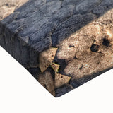 Large art depicting Death Valley in black and white tones on stretched canvas, suitable for bedroom wall decor.