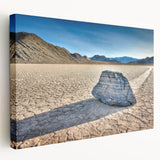 Death Valley landscape on stretched canvas with warm earth tones, ideal for kitchen wall art.