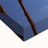 Black and white landscape art painting of Hollywood, California on stretched canvas, suitable for bedroom wall art.