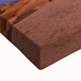 Large art of Joshua Tree landscape in black and white on stretched canvas, suitable for bedroom wall decor.