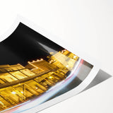 Extra large wall art featuring line art flowers in muted colors on a rolled print, ideal for large living room decor.