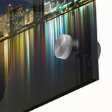 Large abstract depiction of San Diego scenery in muted earth tones on acrylic glass, suitable for dining room art.