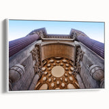 Vintage poster art of San Francisco, featuring colorful, extra large canvas with black frame, suitable for living room decor.