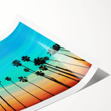 Extra large wall art featuring line art flowers in muted earth tones on a rolled print, ideal for large living room decor.