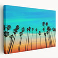 Large stretched canvas featuring a Santa Barbara coastline scene in muted earth tones, ideal for kitchen wall art.