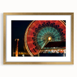 Extra large abstract art print of Santa Monica scenery in muted earth tones, framed in gold, ideal for living room decor.