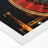 Art deco poster of Santa Monica scenery in pastel shades on rolled canvas, ideal for dining room wall art.