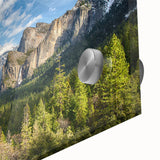 Acrylic print of Yosemite scenery in mid-century modernist style, ideal for dining room art.