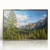 Large art print of Yosemite scenery in muted earth tones on framed acrylic, ideal for modern art wall decor.