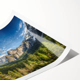 Extra large rolled print of line art flowers in muted earth tones, ideal for large living room wall art.