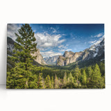 Black and white stretched canvas of Yosemite scenery, ideal for kitchen wall art or bedroom ambiance.