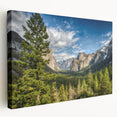 Large canvas print of Yosemite scenery in natural colors, suitable for kitchen wall art.