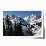 Extra large rolled print of Aspen, Colorado scenery in autumn hues, ideal for art wall dining room.