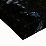 Black and white landscape art painting of Aspen trees on stretched canvas, ideal for bedroom wall art.