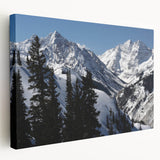 Large canvas print of Aspen, Colorado scenery in autumn hues, ideal for kitchen wall art.