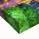 Black and white landscape art painting of Denver, Colorado on stretched canvas, ideal for bedroom wall decor.