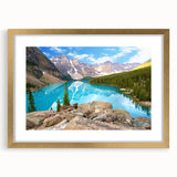 Extra large framed wall art of abstract Rocky Mountains in textured gold and earth tones, ideal for living room decor.
