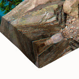 Black and white landscape art painting of Rocky Mountains on large stretched canvas, suitable for bedroom walls.