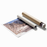 Extra large wall art depicting vibrant Telluride, Colorado scenery on a rolled canvas, ideal for classy bathroom decor.