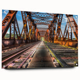 Acrylic glass print of a large abstract depiction of Connecticut scenery in muted earth tones.