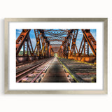 Textured abstract art print of a Connecticut landscape in muted earth tones, framed in silver, ideal for bedroom decor.