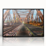 Large abstract wall art depicting a Connecticut landscape, in black and white tones, acrylic framed.