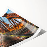 Extra large wall art of line art flowers in black and white, rolled print format, ideal for large living room decor.