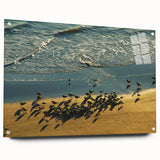 Acrylic print of Daytona scenery with vivid blue and green tones, suitable for dining room decor.