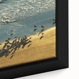 Textured black wall art featuring a vibrant Daytona scenery on a framed canvas, ideal for living room decor.