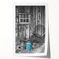 Rolled print of Delaware scenery with floral elements in soft pastel shades, suitable for art wall dining room.
