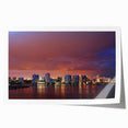 Extra large rolled print of Fort Lauderdale scenery with vibrant blue and green tones, ideal for art wall dining room.