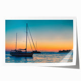 Extra large rolled print of the Florida Keys scenery, featuring pastel shades, ideal for art wall dining room.