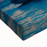 Black and white landscape art painting of the Florida Keys on large stretched canvas, suitable for bedroom wall decor.