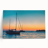 Black and white stretched canvas featuring a panoramic view of the Florida Keys, ideal for kitchen wall art.