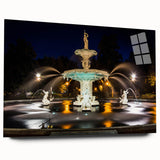 Acrylic print of a large abstract depiction of Savannah, USA, in muted earth tones, ideal for bedroom or dining room art.