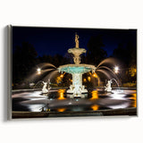 Framed canvas landscape art painting of Savannah with colorful and black vintage elements, ideal for living room decor.