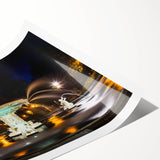 Extra large rolled print of line art flowers in muted earth tones, ideal for large living room wall art.