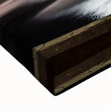 Black and white landscape art painting of Savannah on stretched canvas, ideal for bedroom wall decor.