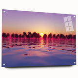 Acrylic print of a vibrant Maui coastline scene, ideal for enhancing bedroom or dining room walls.