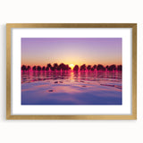 Extra large abstract art print of a textured Maui landscape in gold frame, suited for living room decor.