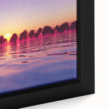 Close-up of a framed canvas featuring a textured, colorful Hawaiian landscape, ideal for extra large living room wall art.